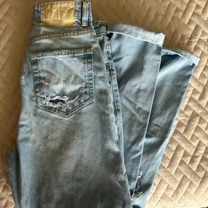 Zara Blue Mom Jeans